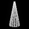 Световая конусная елка «Классик со звездой» (2,7м) белый