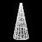 Световая конусная елка «Нарядная со звездой» (2,7м) белый