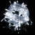 Уличная светодиодная гирлянда нить "Жемчуг" (180LED, 17м, IP54, черный провод) белый