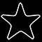 Фигура из дюралайта «Звезда» (55х55см, IP65, уличная) белый