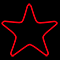 Фигура из дюралайта «Звезда» (55х55см, IP65, уличная) красный