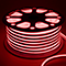 Гибкий неон D-образный (120LED на 1м, SMD2835, 14х14мм, IP68, бухта 50м) красный