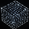 Объемная фигура cветящийся шар куб  (62см, 3D, 400LED, IP65) белый