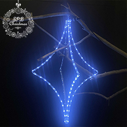 Световой подвес на деревья «Ромб 3D» (80х50см, 112LED, IP65)