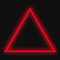 Световой подвес на деревья «Пирамида 3D» (80х50см, 112LED, IP65) красный