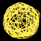 Световой подвес на деревья «Плетеный шар» (d30см, 144LED, 3D, IP65) теплый белый